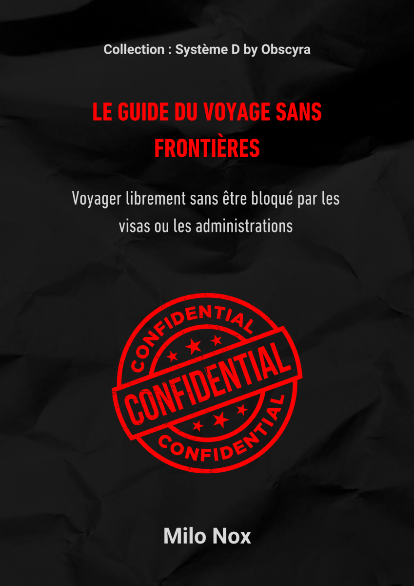 Couverture du Guide du Voyage sans Frontières, illustrant la liberté de voyager à travers le monde sans contraintes administratives ni visas.