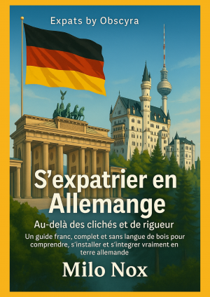Couverture du guide S’expatrier en Allemagne par Milo Nox – guide pratique pour comprendre, s’installer et s’intégrer en terre allemande.