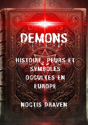 Couverture du livre Démons de Noctis Draven – une exploration des figures occultes et symboles démoniaques à travers l’histoire européenne.