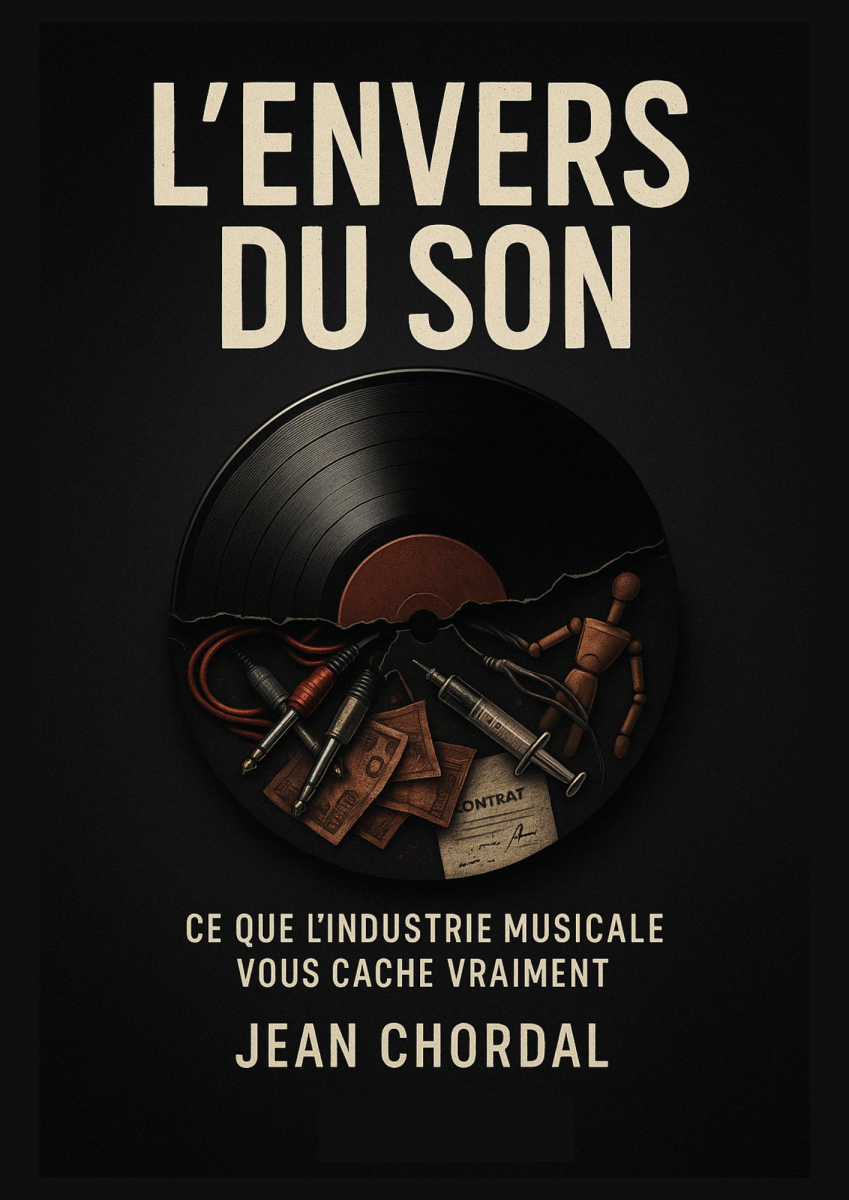 Couverture du livre L’Envers du son de Jean Chordal, un essai critique sur les dérives de l’industrie musicale et la fabrication des tubes.