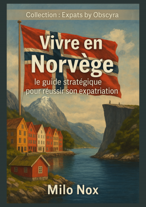 Couverture du guide "Vivre en Norvège" par Milo Nox – Guide d’expatriation complet publié par Obscyra