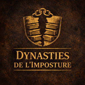 Logo de la collection Dynasties de l’Imposture, série d’essais critiques sur les familles de pouvoir et la transmission du mensonge