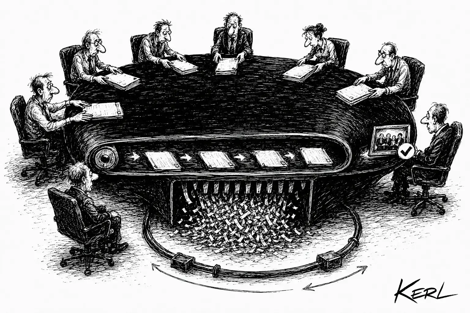 Une réunion écrasée par son propre dispositif ne produit que la preuve administrative qu’elle a eu lieu.