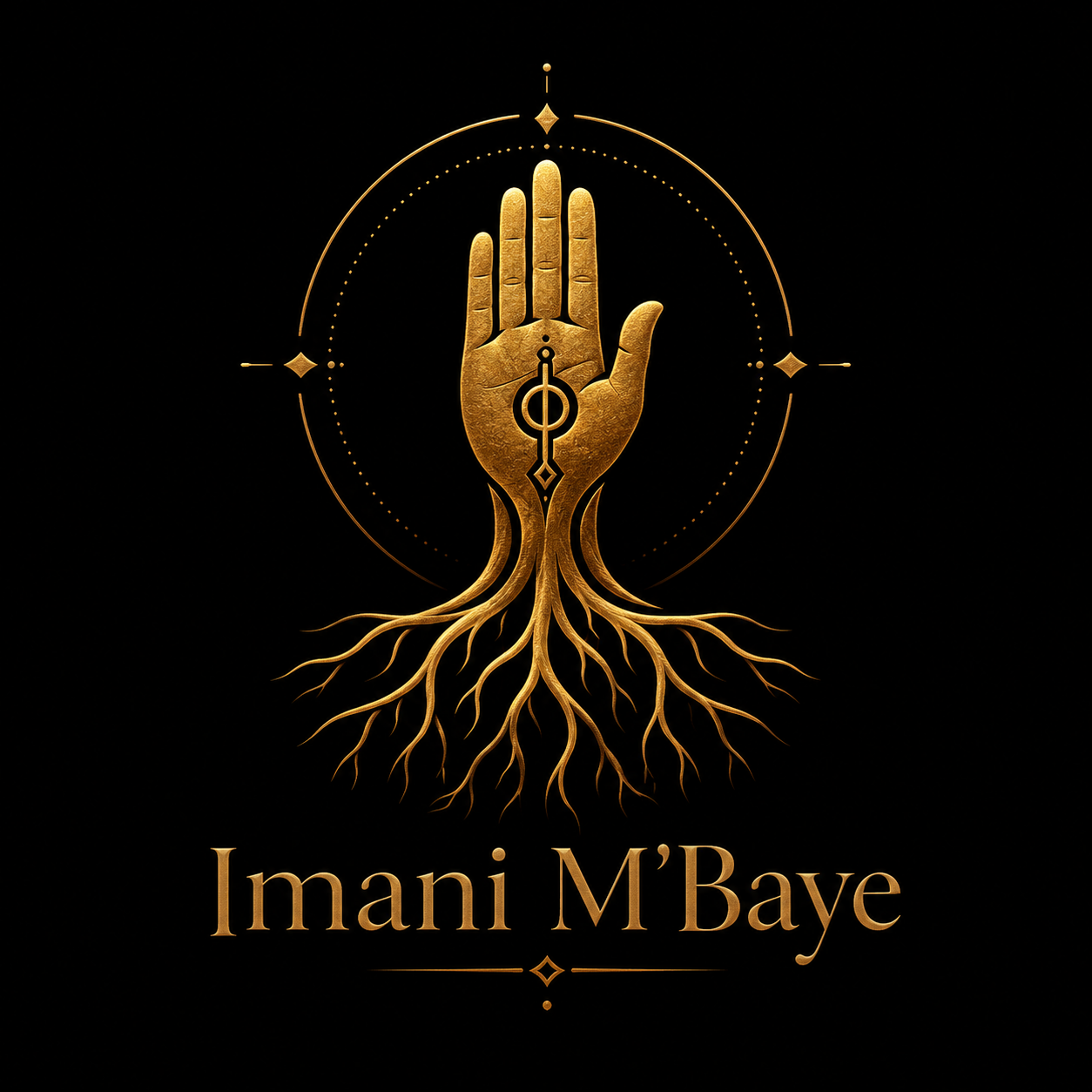 Logo officiel d’Imani M’Baye, autrice Obscyra