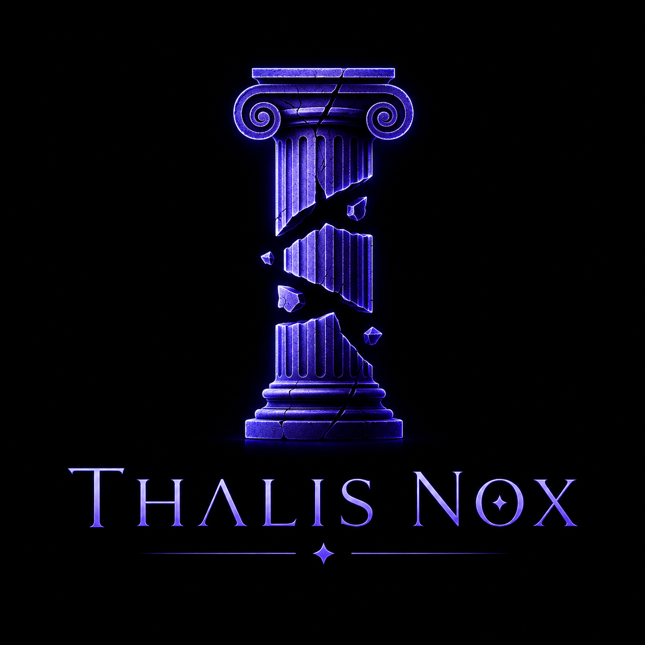Logo officiel de Thalis Nox, autrice Obscyra