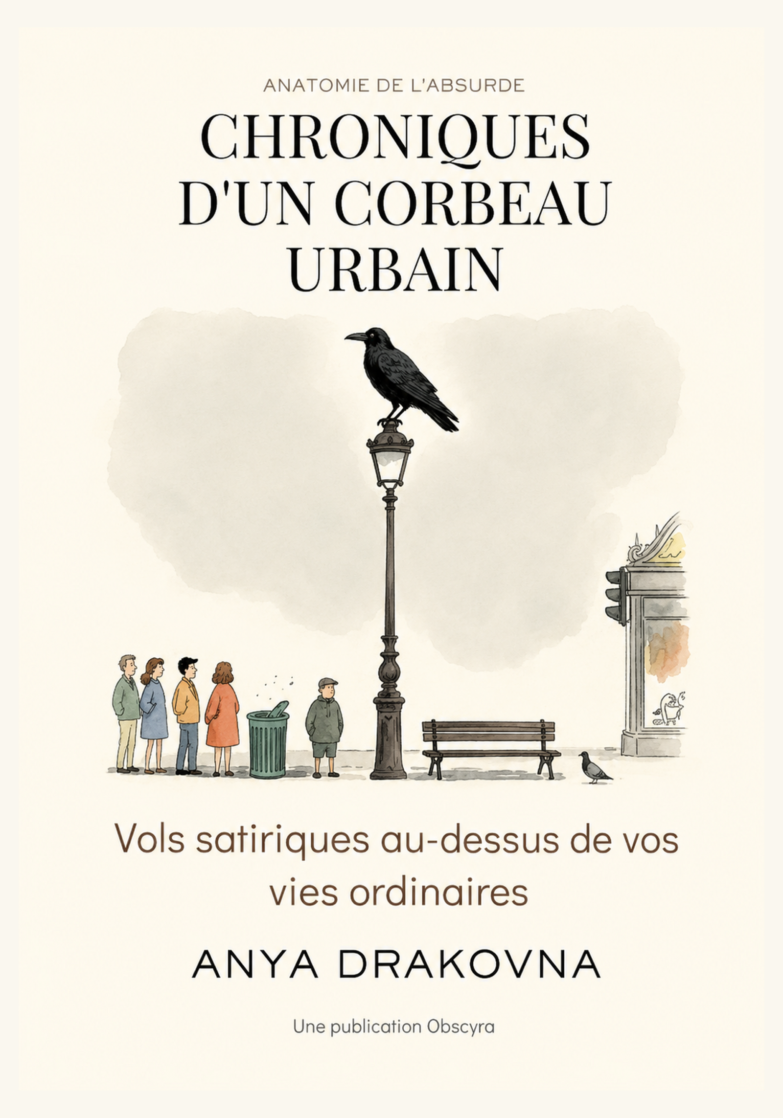 Couverture du livre Chroniques d’un corbeau urbain
